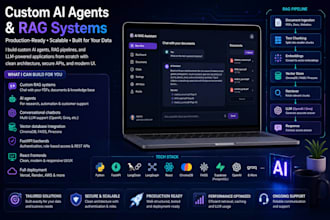 build ai agents, rag chatbots and ai automation solutions