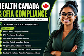 do health canada and cfia compliance for food, labels, and medical devices