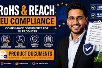 prepare rohs and reach compliance documents for eu product compliance