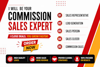 be your commission sales representative lead generation sales person
