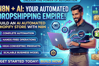 build an ai automated shopify dropshipping store with n8n