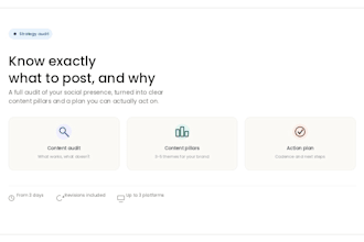 audit your social media and build your content pillar strategy