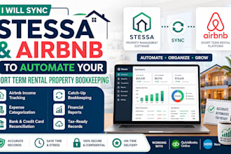 sync stessa and airbnb to automate your short term real estate bookkeeping
