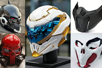 3d mask print and paint cosplay model 3d cosplay creation 3d cosplay mask print