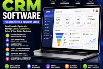 design and develop custom CRM software and web application