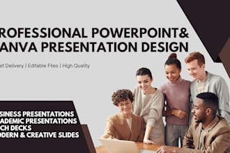 design a professional powerpoint and canva presentation