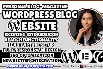 wordpress blog website, personal blog website, magazine website