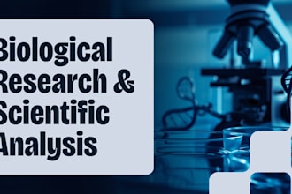 do biological research, literature reviews, and lab data analysis