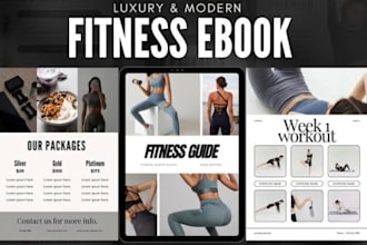 design health fitness ebook, PDF lead magnet, workout plan gym book manual