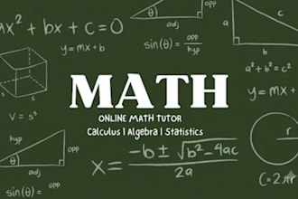 teach you calculus algebra and statistic in easy way