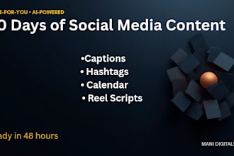 create a 30 day social media content plan