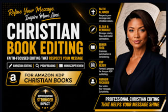 be your christian book editor for christian book editing and proofreading