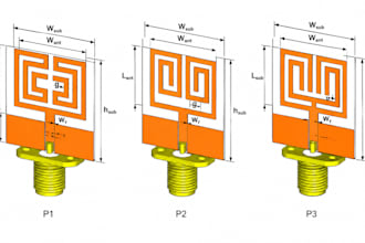 design rf pcb, antenna design, microstrip, patch antenna, hfss, cst layout
