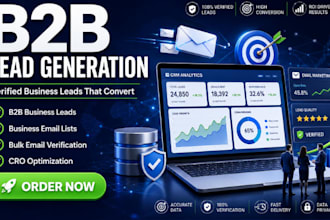 generate b2b leads, verified business emails, bulk email verification, cro, b2b