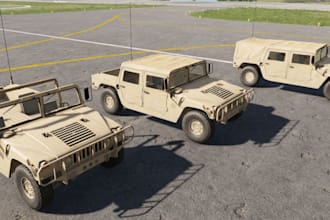 create custom vehicles and military props for arma reforger