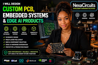 design custom pcb, embedded systems and edge ai products