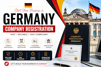 register your germany company, gmbh formation, and complete tax registration
