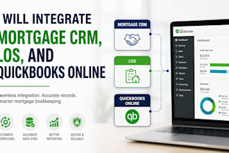 integrate mortgage CRM, los, and quickbooks online