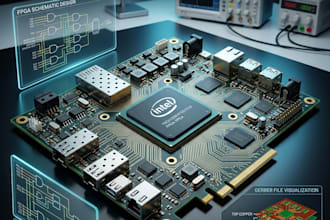 create custom intel fpga pcb, schematic and gerber files