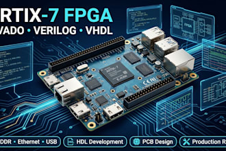 design artix 7 fpga development board using vivado verilog vhdl pcb