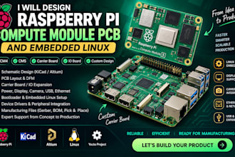 design raspberry pi compute module pcb and embedded linux