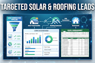 provide targeted and verified solar leads roofing leads homeowner and b2b leads
