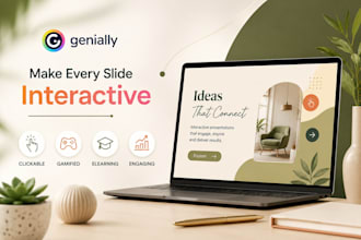 create interactive genially presentations for business