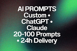 create custom ai prompts for your business or project