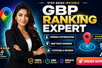 setup gbp optimization do google business profile  for local 3 pack gmb ranking