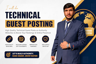 publish guest posts on high authority websites