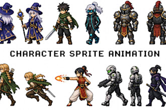 make professional pixel sprite animations for indie games