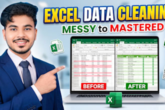 clean, format, merge, and split excel data