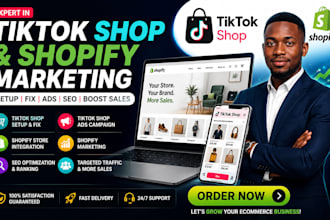 setup tiktok shop, fix tik tok shop, boost shopify marketing tiktok shop