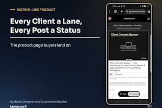 build your notion system for clients, content and CRM databases