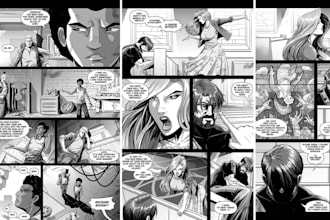 draw custom comic pages and panels for your story