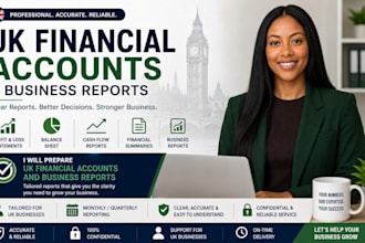 prepare UK financial accounts and business reports