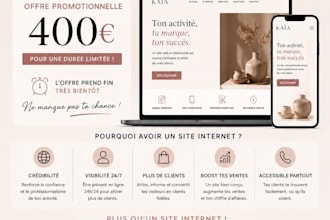 je réalise votre site internet en 48h maximum