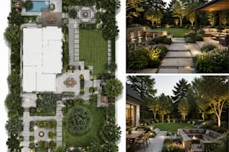 create landscape design site plan master plan garden design planting plan 3d
