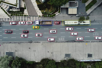 label cars in images with bounding boxes