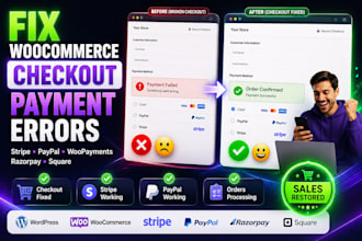 fix woocommerce issues, checkout and payment gateway errors