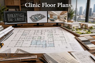 design clinic floor plans with modern healthcare architectural layouts