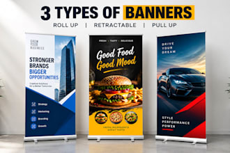 design roll up, retractable and pull up banners