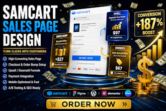 design high converting samcart sales page