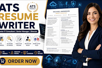 write ats optimized resume for senior IT consultant, senior manager and director