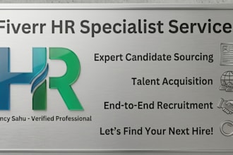 be your HR recruiter and candidate sourcing specialist