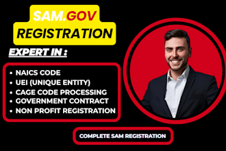 do sam gov registration, llc, uei cage code, and naics for government contract