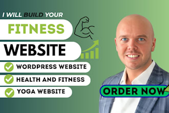 create a modern gym, yoga, or personal trainer website