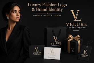 create a luxury fashion logo and modest brand identity