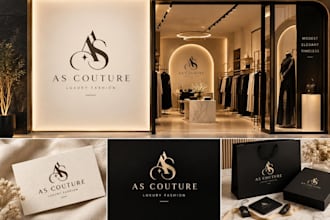 design luxury abaya logo and modest fashion brand identity