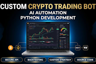 develop a profitable crypto trading bot for binance, bybit and mt5